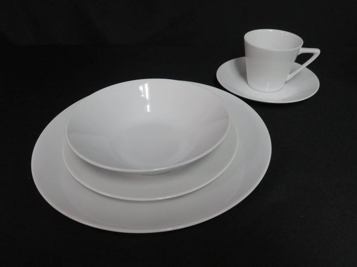 Contemporary White Dish Set