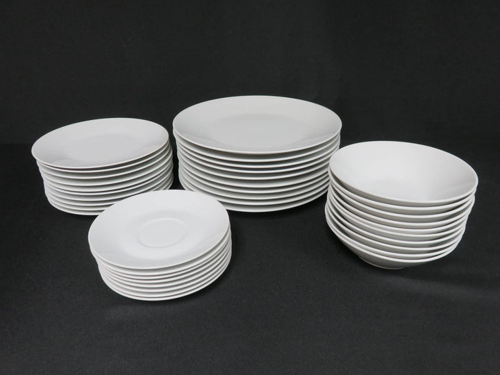 Contemporary White Dish Set