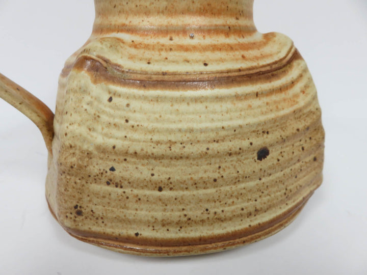 Sand Colored Pottery Pitcher
