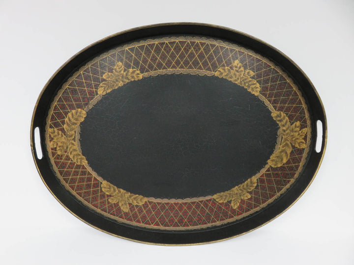 Hand Painted Oval Tray