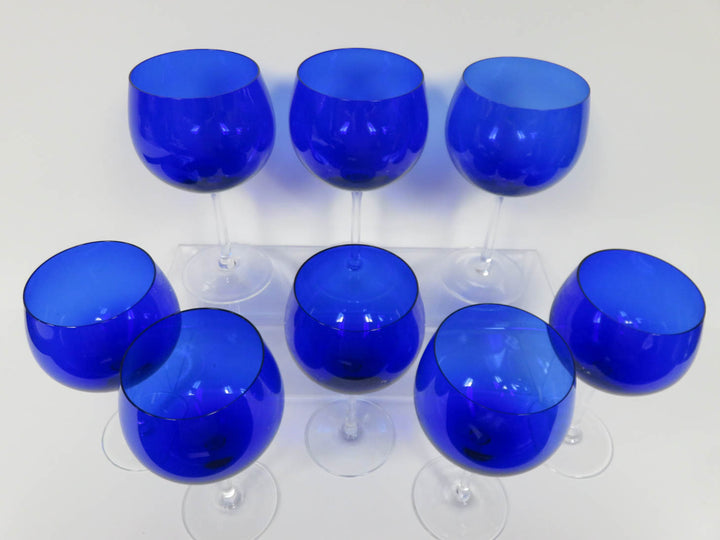 Blue Cobalt Wine Glasses