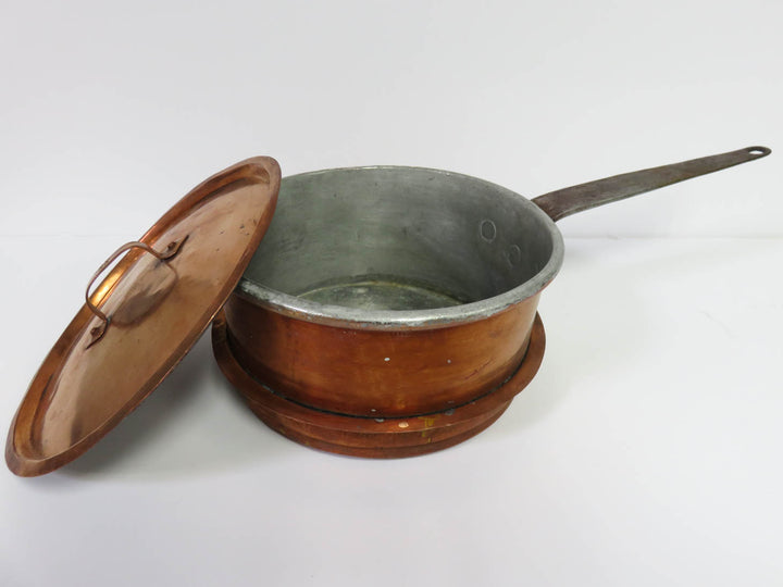 Antique Copper Lidded Pot