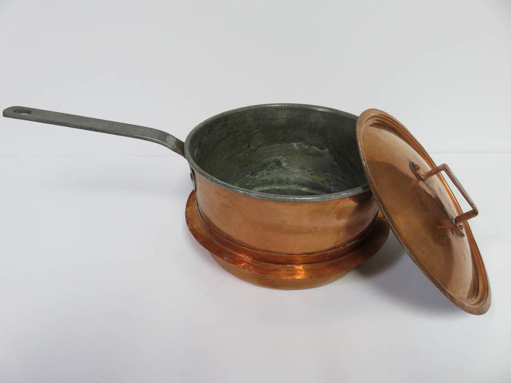 Antique Copper Lidded Pot