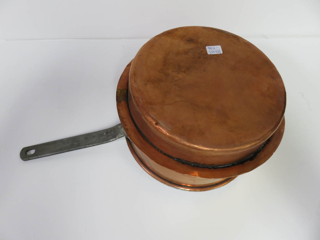 Antique Copper Lidded Pot