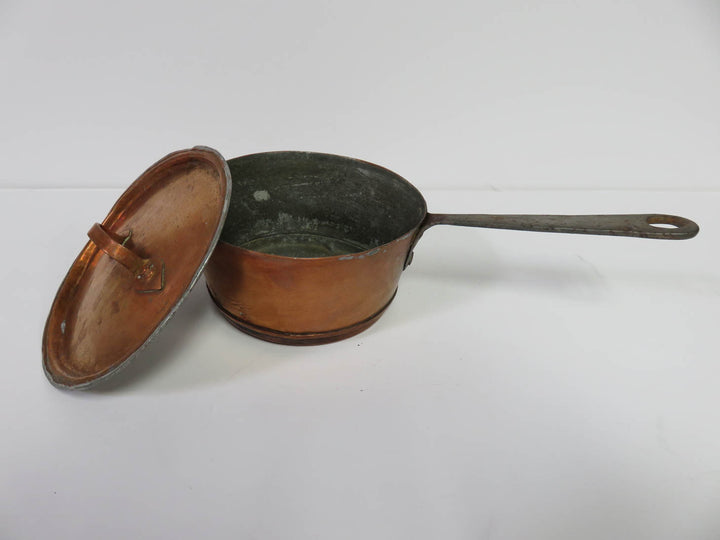 Antique Copper Lidded Pot