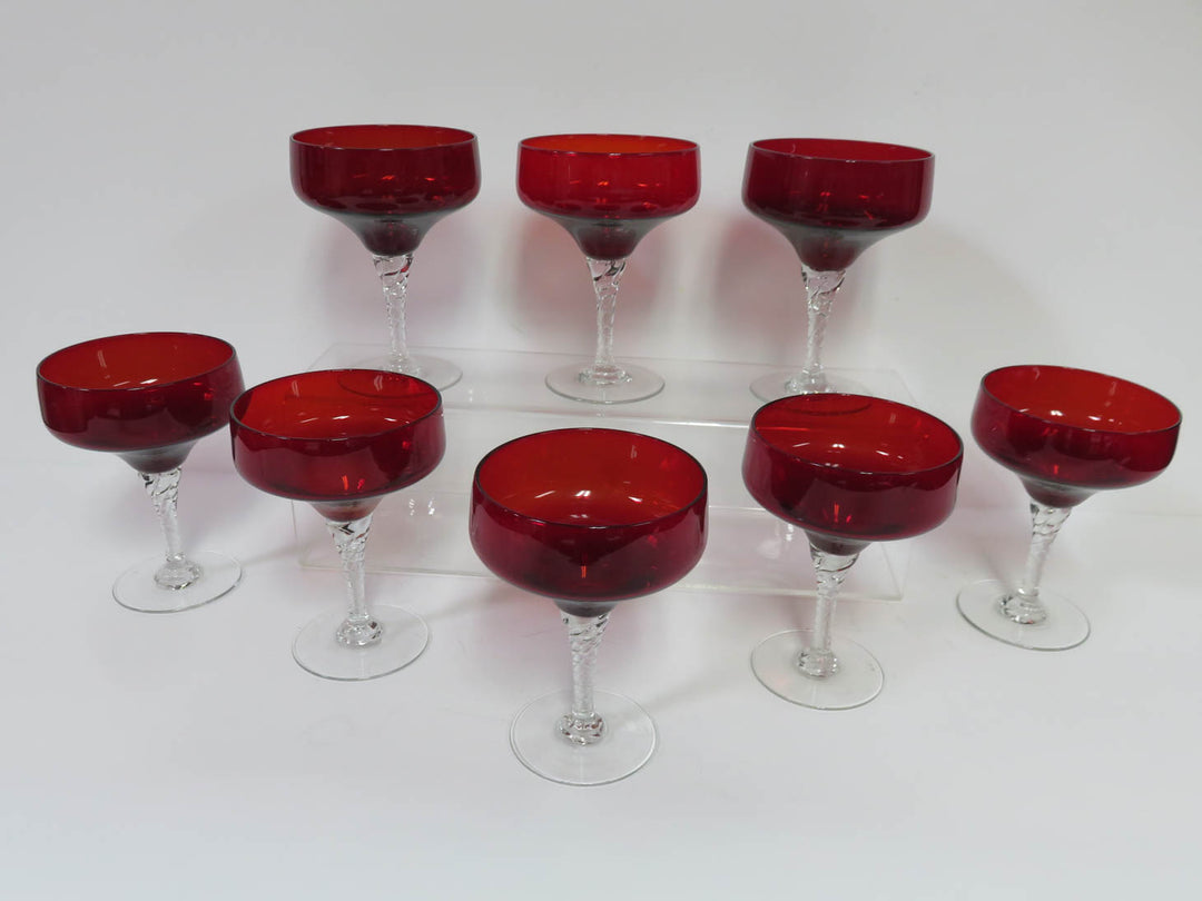 Ruby Champagne Coupes
