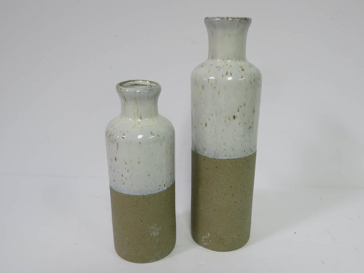 Tan Speckled Vases