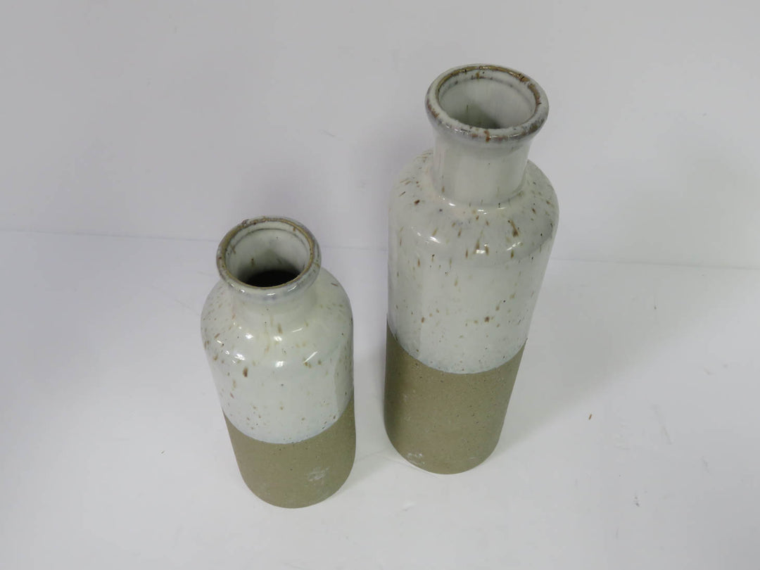 Tan Speckled Vases