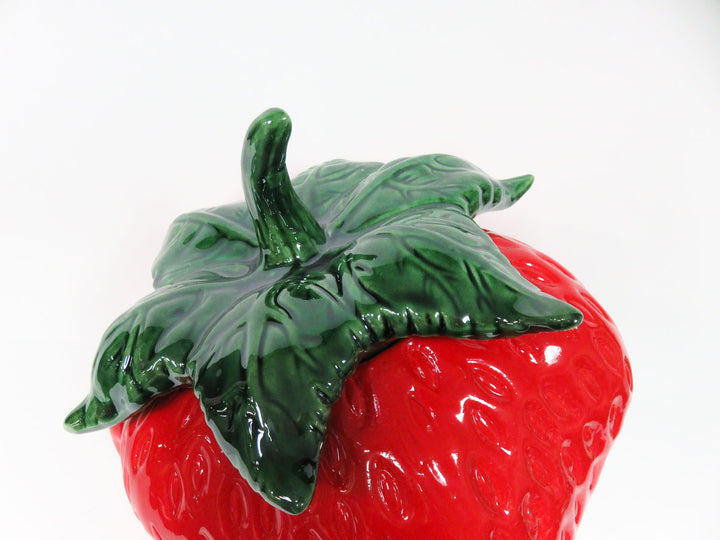 Tilted Strawberry Cookie Jar