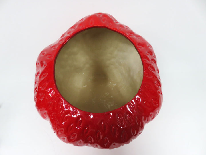 Tilted Strawberry Cookie Jar