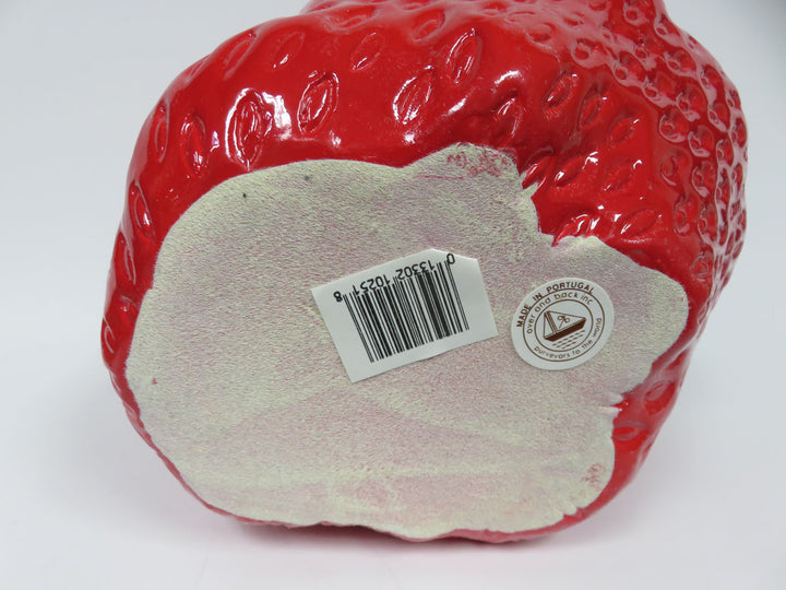 Tilted Strawberry Cookie Jar