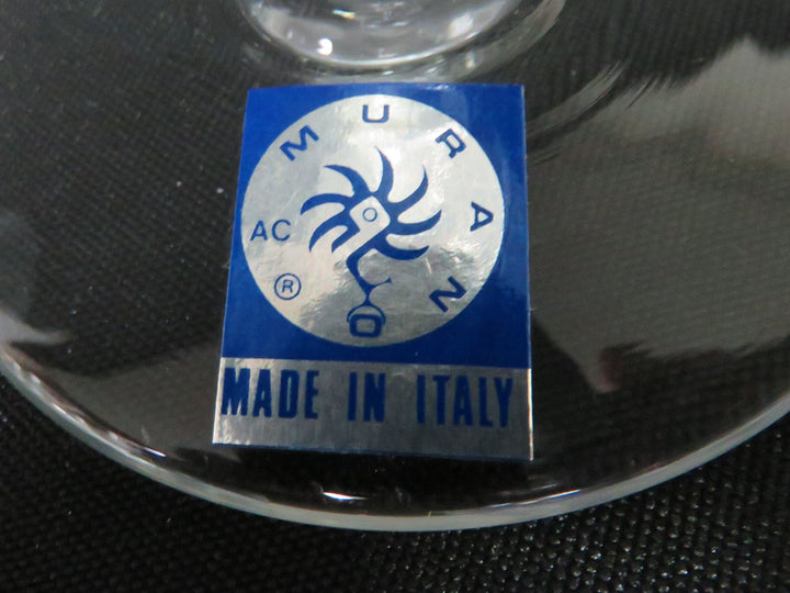 Murano Etched Wine Glasses