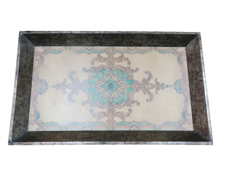 Decorative Gold and Green Tray