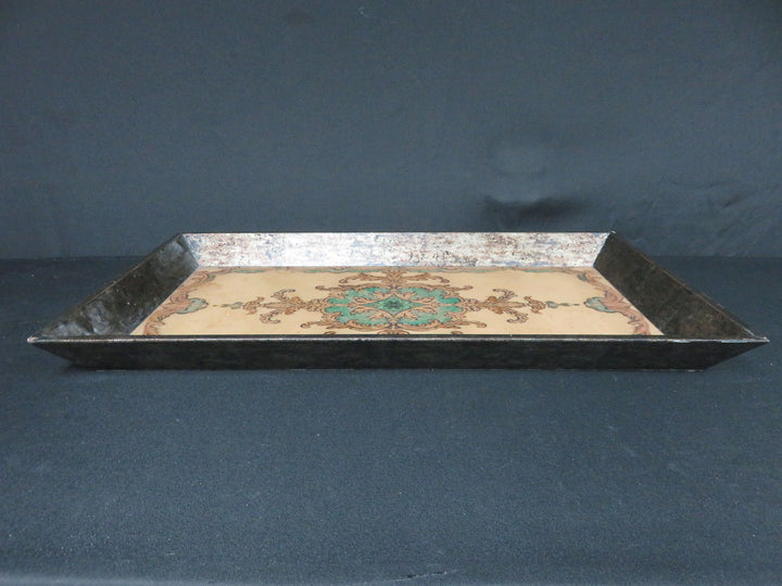 Decorative Gold and Green Tray