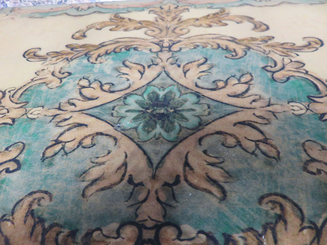 Decorative Gold and Green Tray