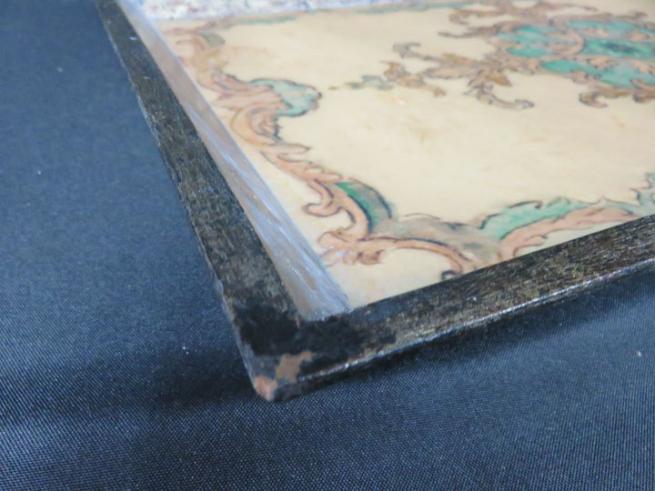 Decorative Gold and Green Tray