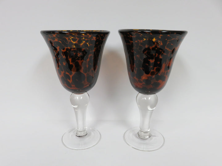 Tortoise Style Wine Glasses