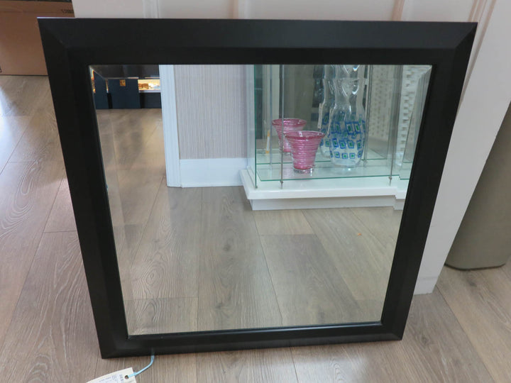 Beveled Mirror in Black Frame