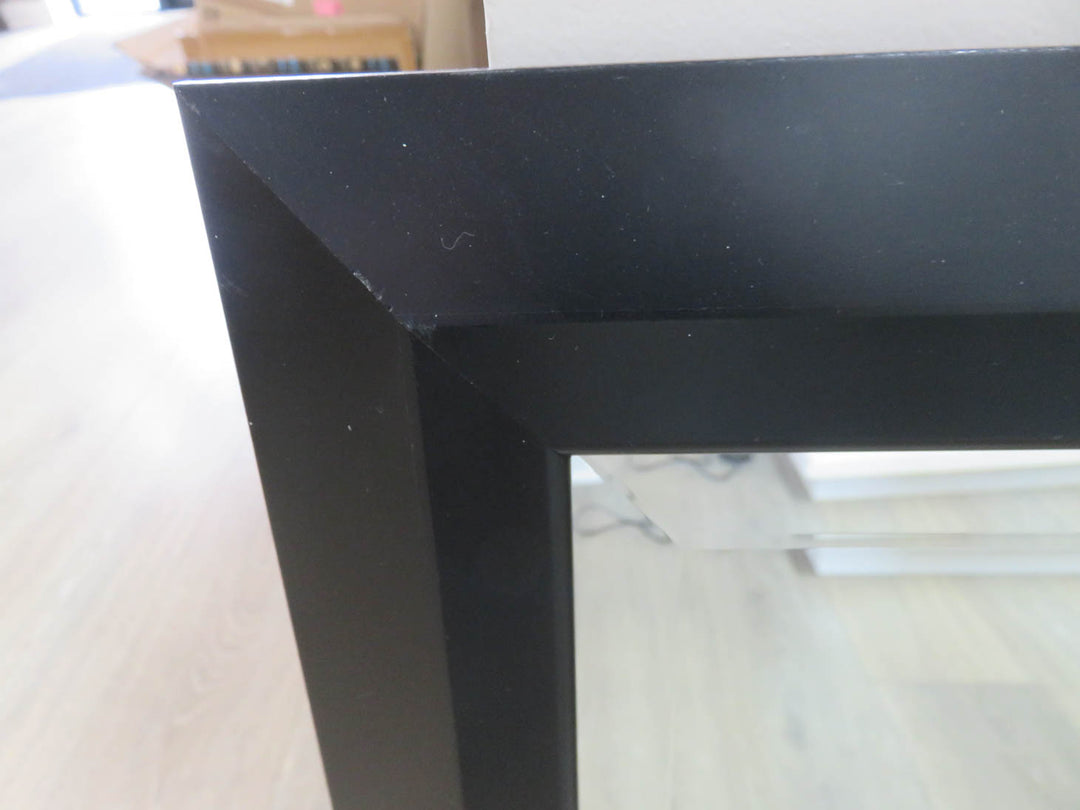 Beveled Mirror in Black Frame
