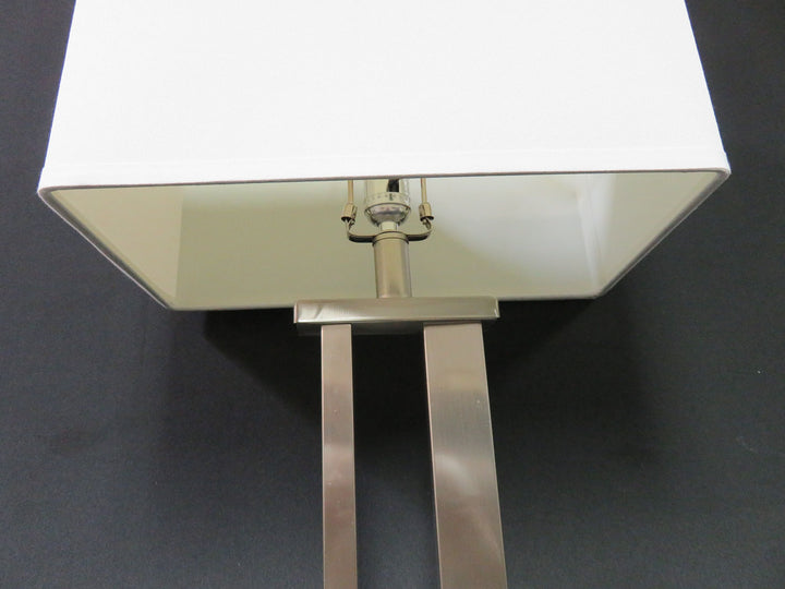 Silver Brushed Metal Lamp
