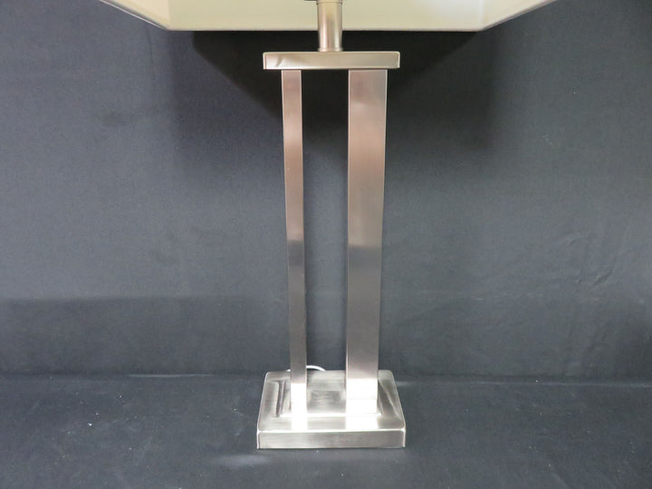Silver Brushed Metal Lamp