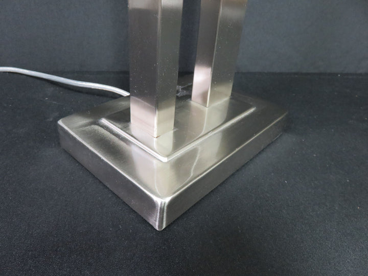 Silver Brushed Metal Lamp