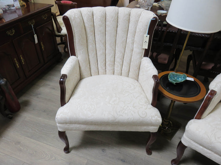 Vintage Channel Back Wingback Chair