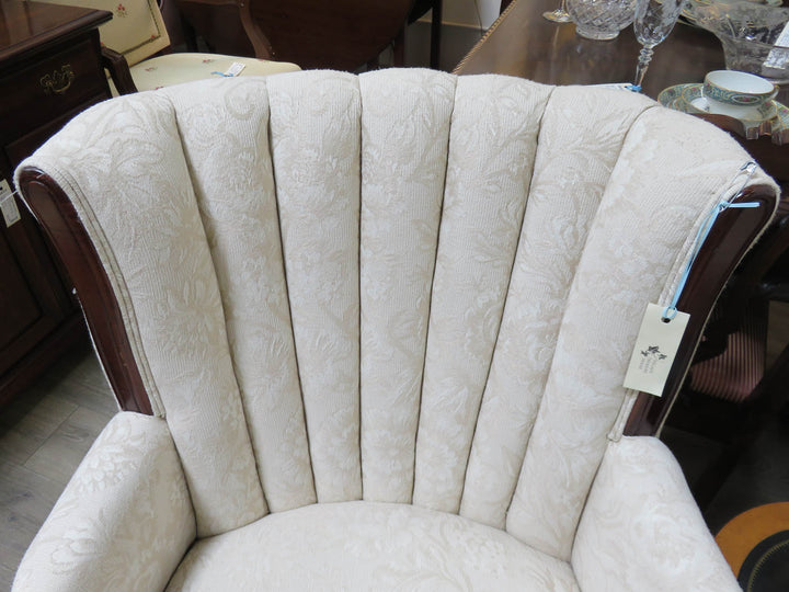 Vintage Channel Back Wingback Chair
