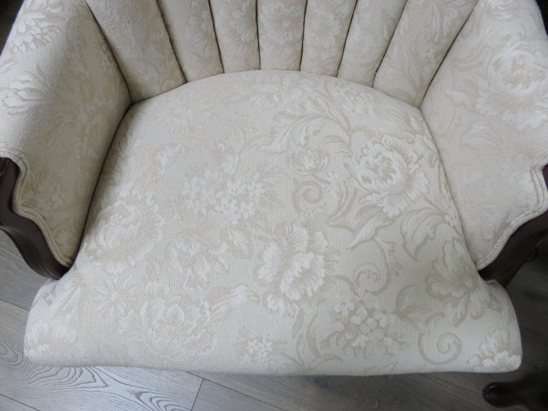 Vintage Channel Back Wingback Chair