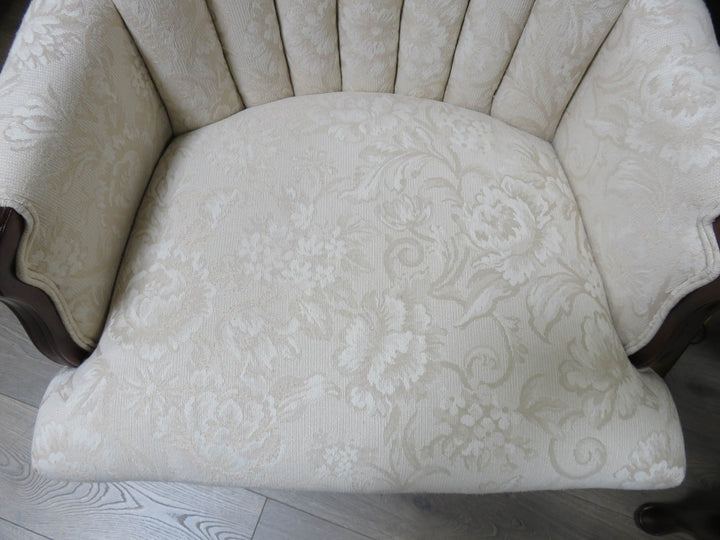 Vintage Channel Back Wingback Chair