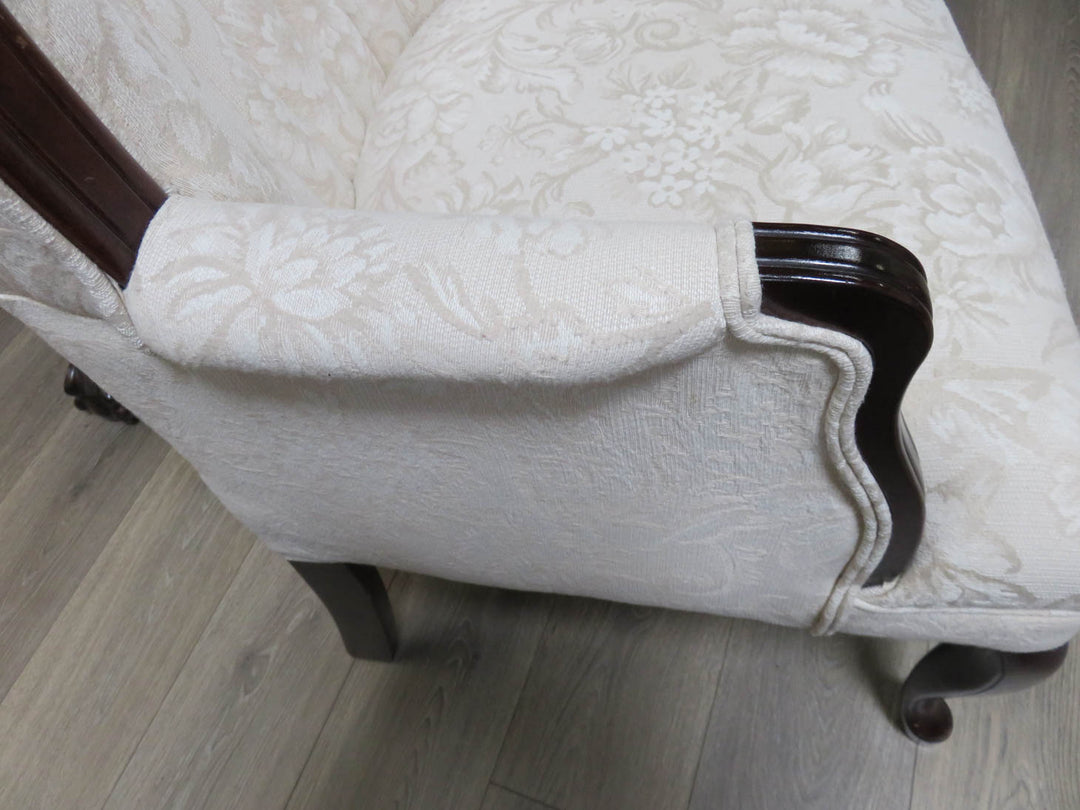 Vintage Channel Back Wingback Chair