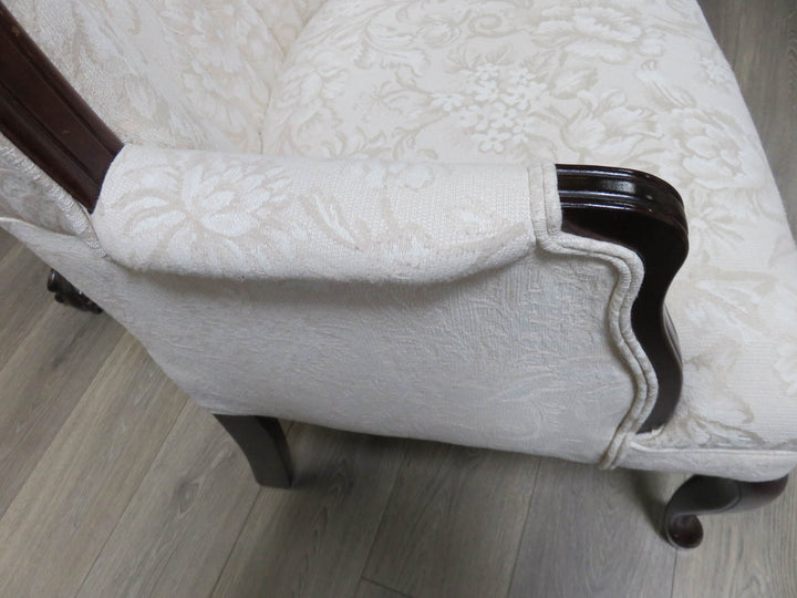 Vintage Channel Back Wingback Chair