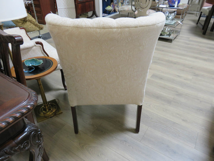 Vintage Channel Back Wingback Chair