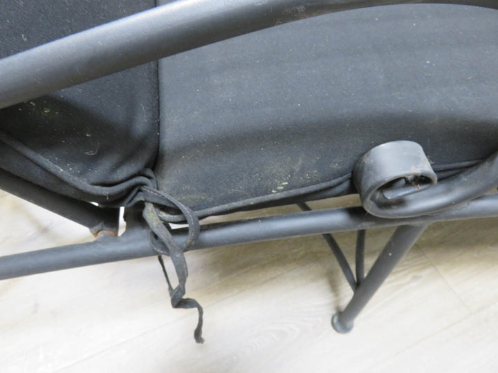 Black Wrought Iron Adjustable Chaise