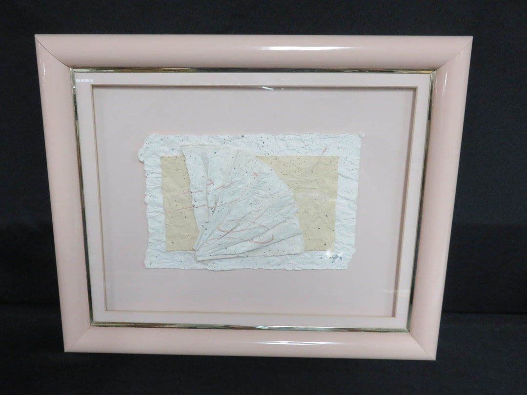 Dusty Pink Fan Design - Original Paper