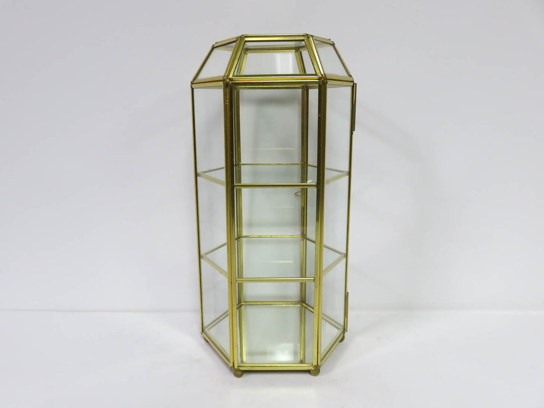 Hexangonal Glass Display Case