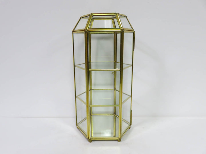 Hexangonal Glass Display Case