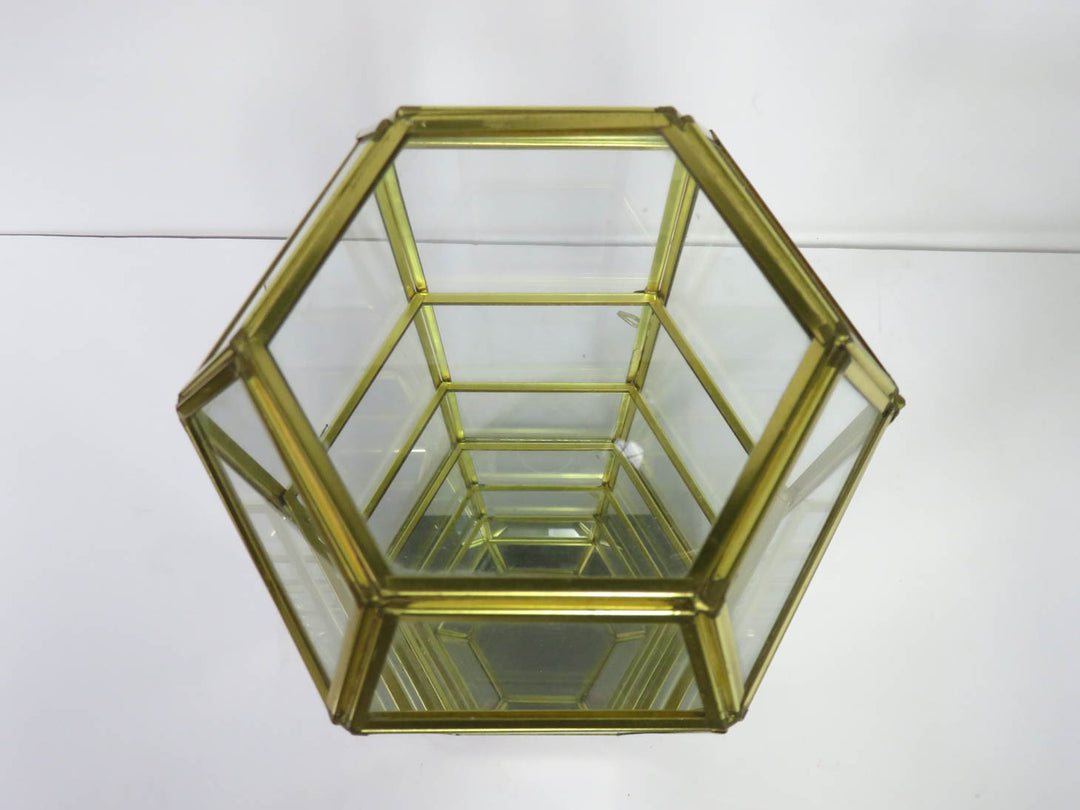 Hexangonal Glass Display Case