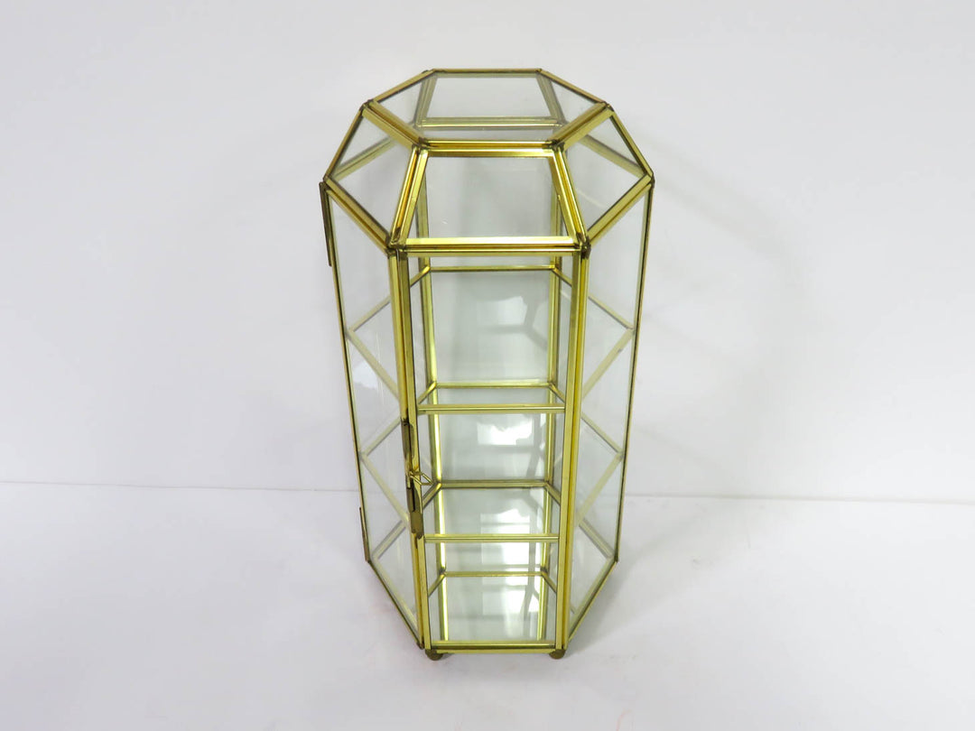 Hexangonal Glass Display Case