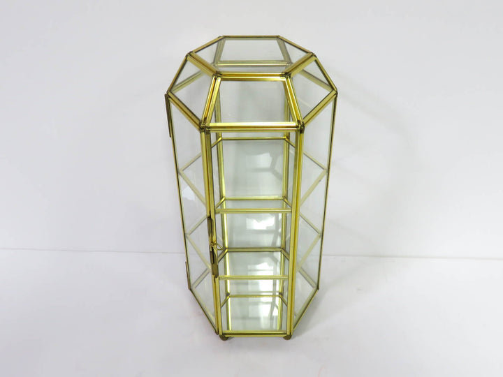 Hexangonal Glass Display Case