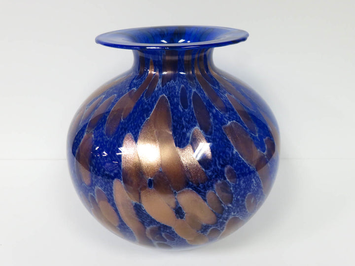 Large Blue Abstract Vase
