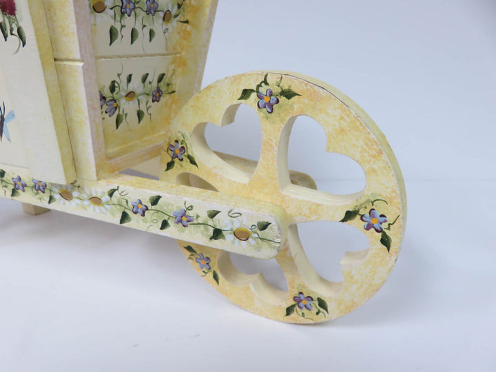 Decorative Wooden Wheelbarrow