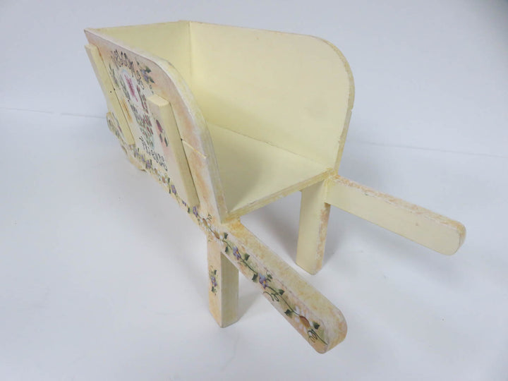 Decorative Wooden Wheelbarrow