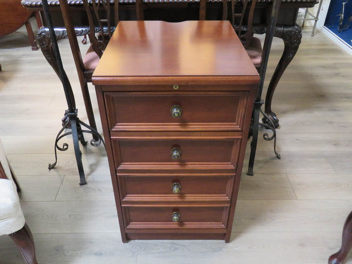 Dark Wood File Cabinet