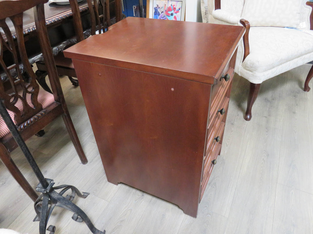 Dark Wood File Cabinet