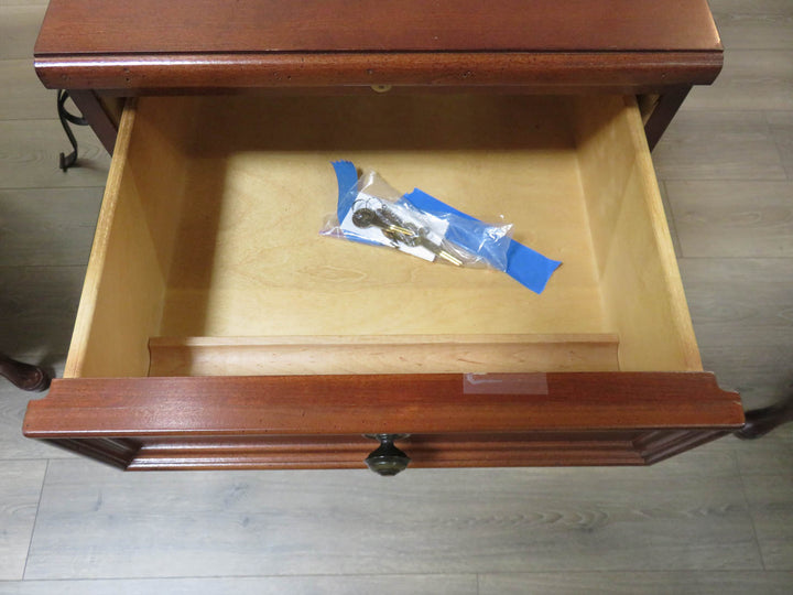 Dark Wood File Cabinet