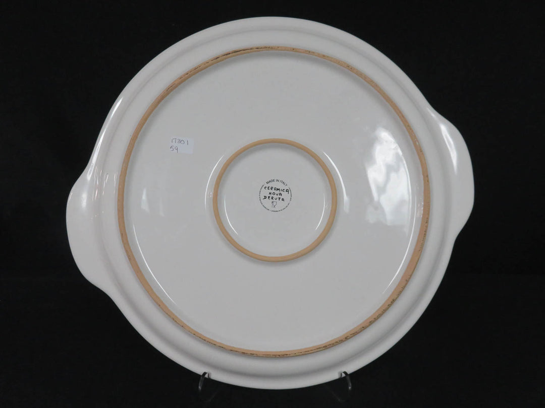 Round Handled Deruta Platter