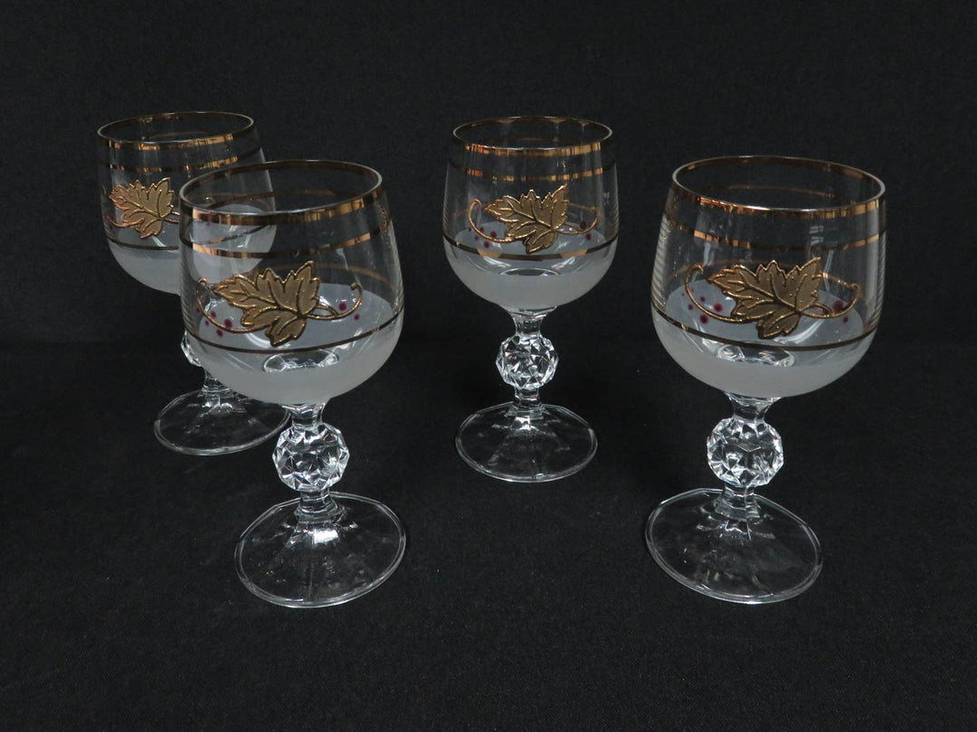 Bohemian Decanter and Wine Glass Set