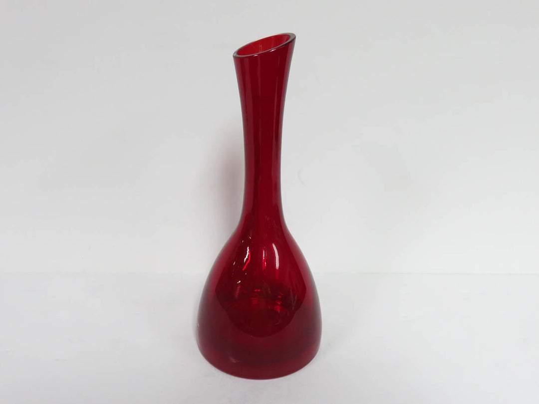 Red Glass Vase