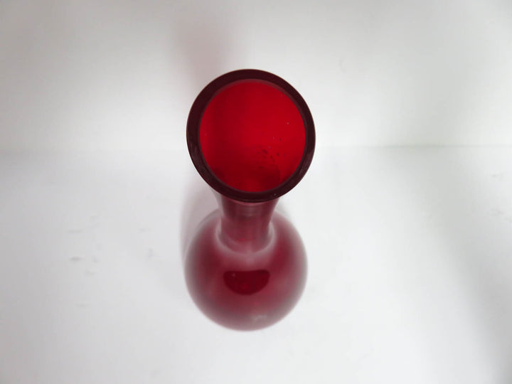 Red Glass Vase